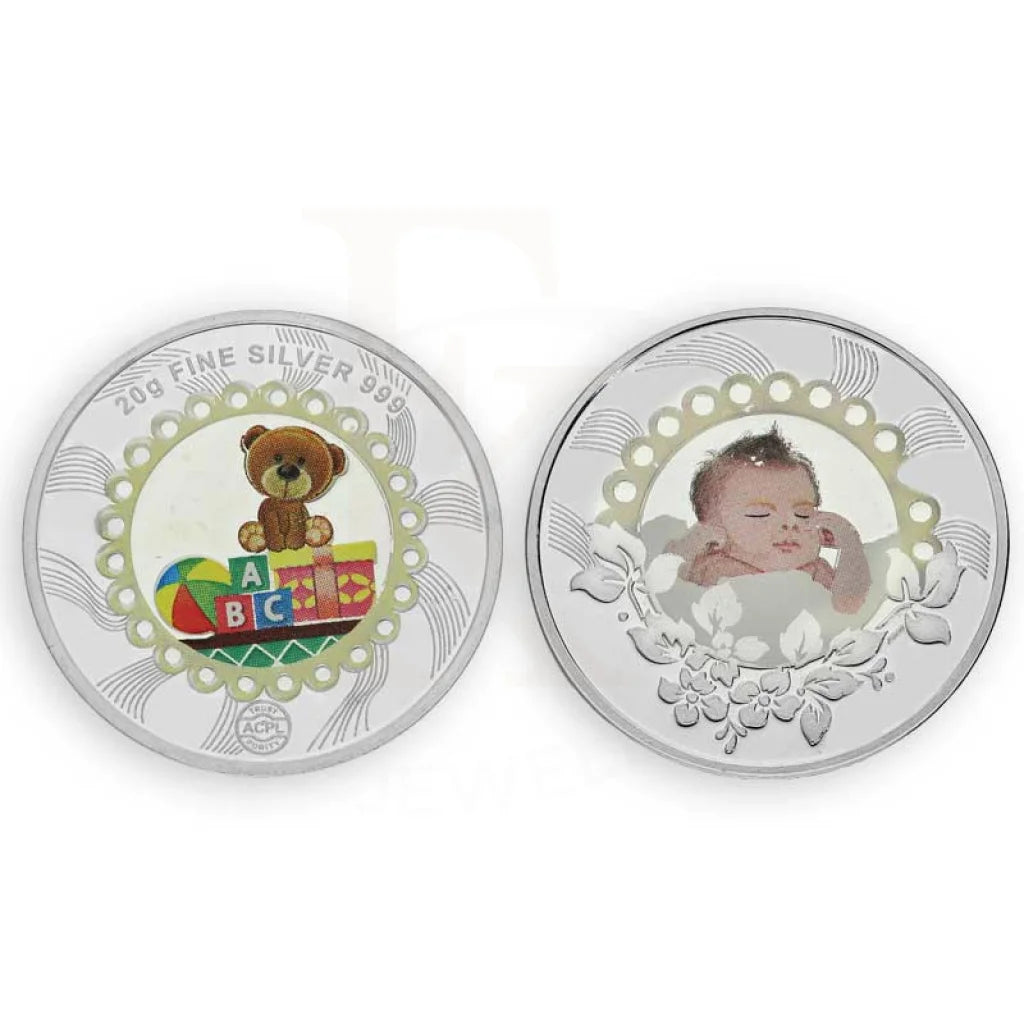 Silver 20 Grams Baby And Teddy Bear Coin In Fine 999 - Fkjconsl3109 Bars