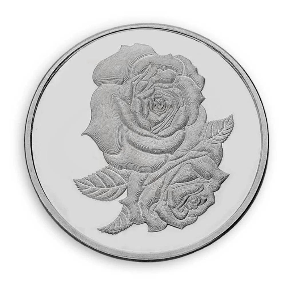 Silver 20 Grams Rose Coin In Fine 999 - Fkjconsl3108 Bars