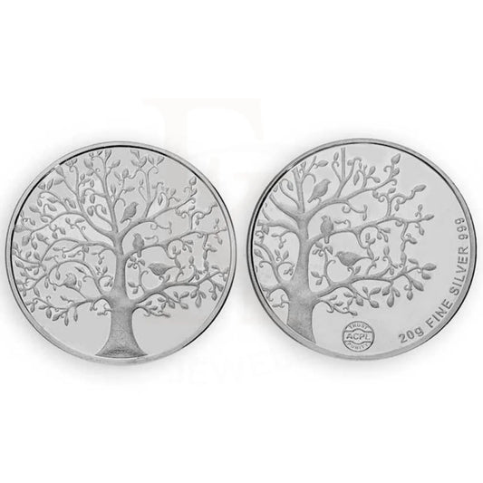 Silver 20 Grams Tree Coin In Fine 999 - Fkjconsl3118 Bars