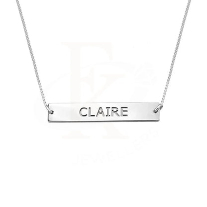 Silver 925 Name Engraved Bar Necklace - Fkjnkl1924 Necklaces