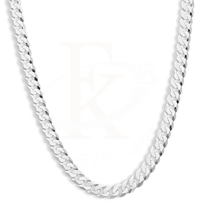 Italian Silver 925 18 Inches Curb Chain - Fkjcnsl2434 12.400 Grams Chains