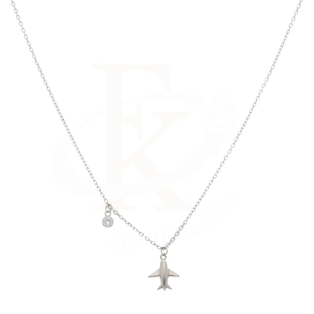 Sterling Silver 925 Airplane Charm Necklace - Fkjnklsl5885 Necklaces