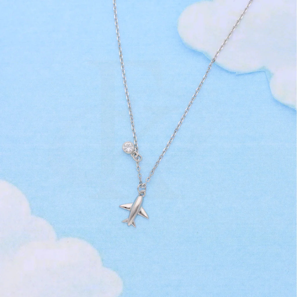 Sterling Silver 925 Airplane Charm Necklace - Fkjnklsl5885 Necklaces