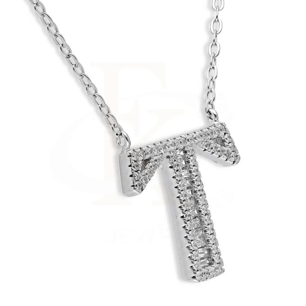 Sterling Silver 925 Alphabet Necklace - Fkjnklsl2946 Necklaces