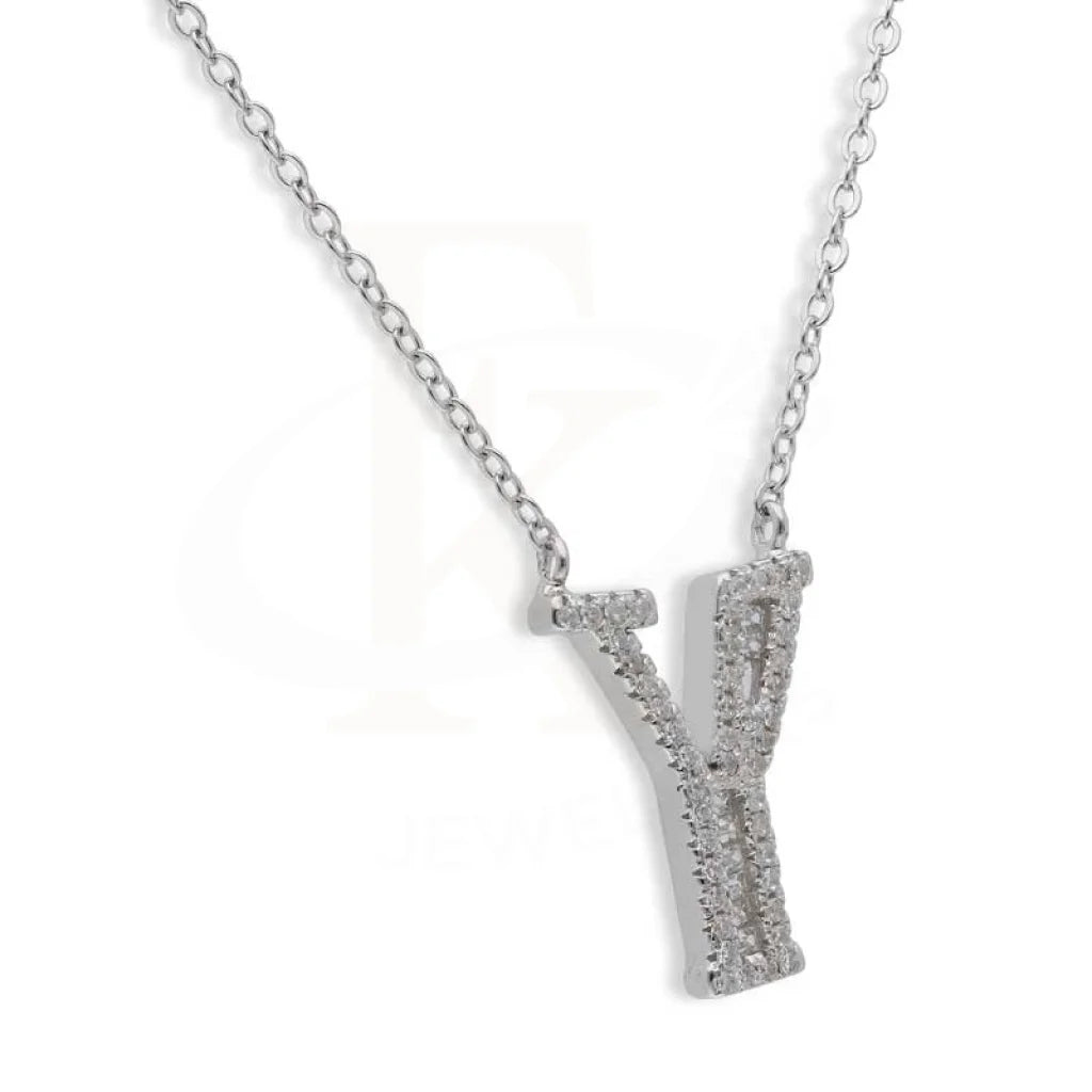 Sterling Silver 925 Alphabet Necklace - Fkjnklsl2946 Necklaces