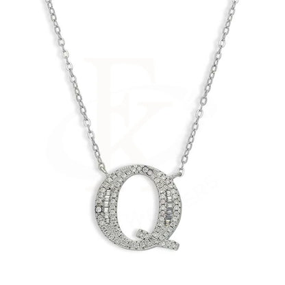 Sterling Silver 925 Alphabet Necklace - Fkjnklsl2946 Q / 3.600 Grams Necklaces