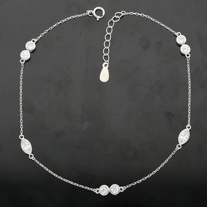 Italian Silver 925 Anklet - Fkjanklsl1993 Anklets