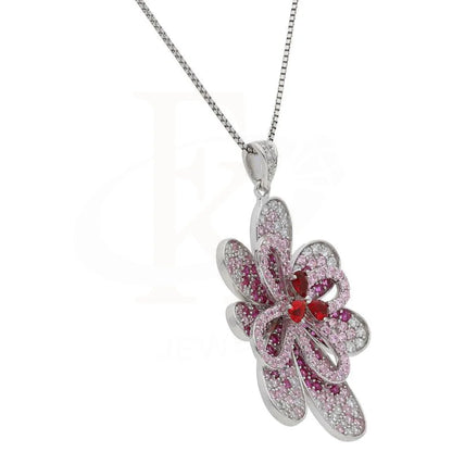 Italian Silver 925 Blooming Flower Pendant Set (Necklace Earrings And Ring) - Fkjnklst1920 Sets