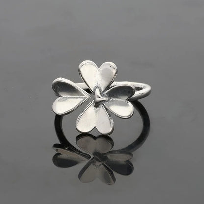 Italian Silver 925 Blooming Flower Ring - Fkjrnsl2673 Rings