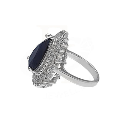 Italian Silver 925 Blue Pear Shaped Solitaire Ring - Fkjrnsl3511 Rings