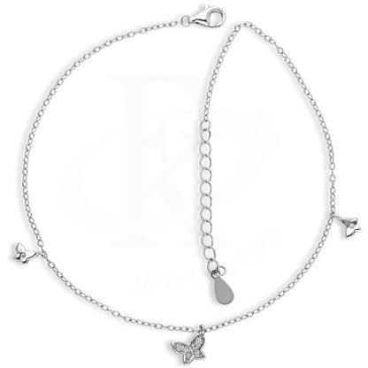 Sterling Silver 925 Butterflies Anklet - Fkjanklsl2013 Anklets