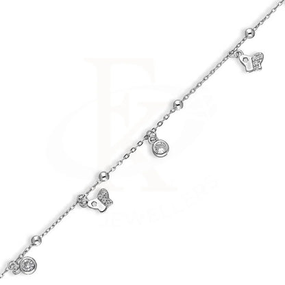 Sterling Silver 925 Butterflies Anklet - Fkjanklsl2019 Anklets