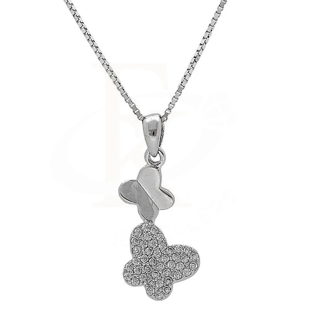 Italian Silver 925 Butterflies Necklace - Fkjnkl1970 Necklaces