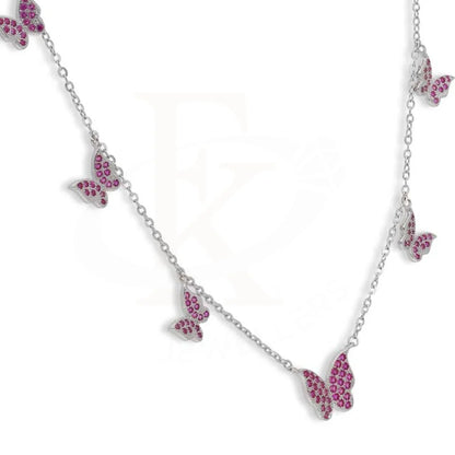 Sterling Silver 925 Butterflies Necklace - Fkjnklsl2976 Necklaces