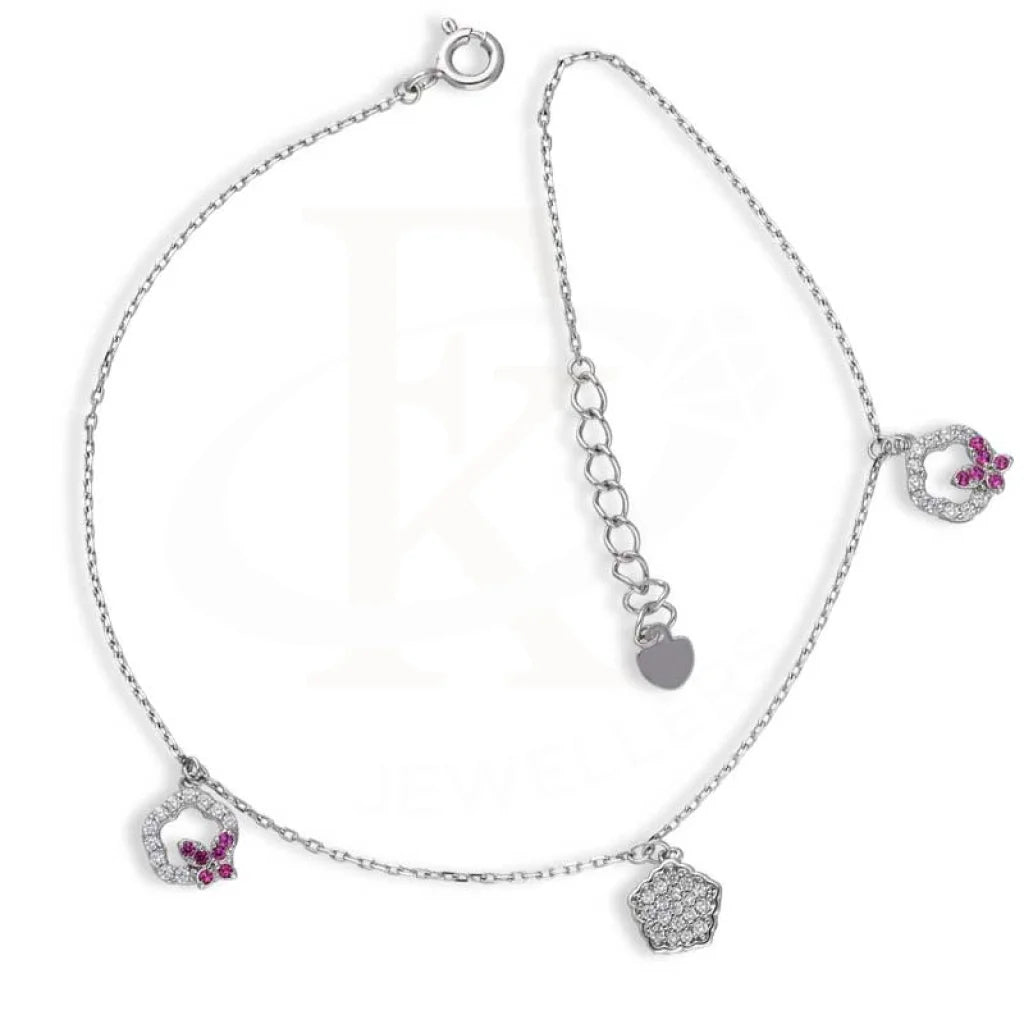 Sterling Silver 925 Butterfly Anklet - Fkjanklsl2026 Anklets