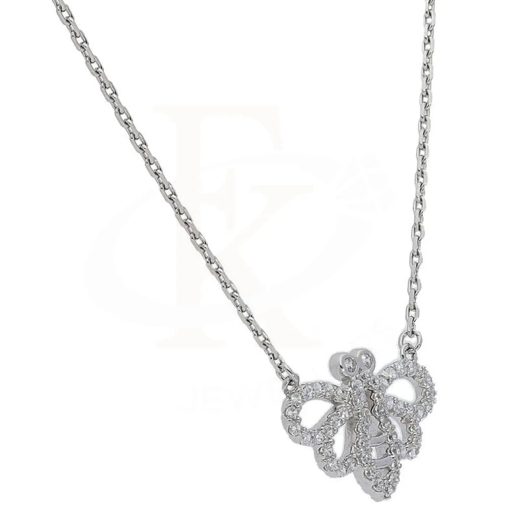 Italian Silver 925 Butterfly Necklace - Fkjnkl1903 Necklaces