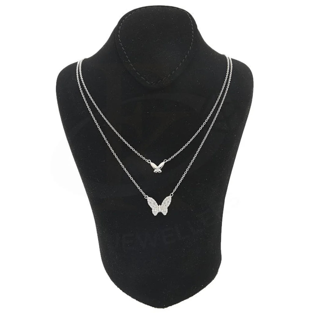 Italian Silver 925 Butterfly Necklace - Fkjnklsl2184 Necklaces