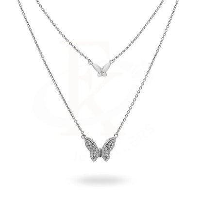 Italian Silver 925 Butterfly Necklace - Fkjnklsl2184 Necklaces