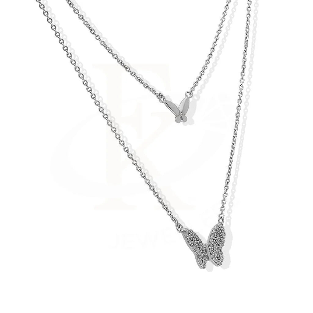 Italian Silver 925 Butterfly Necklace - Fkjnklsl2184 Necklaces
