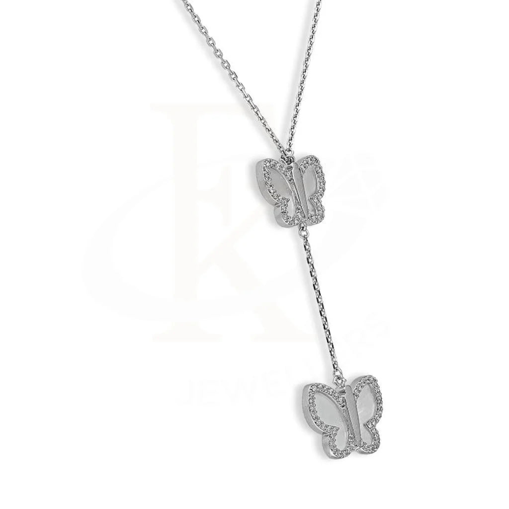 Italian Silver 925 Butterfly Necklace - Fkjnklsl2666 Necklaces