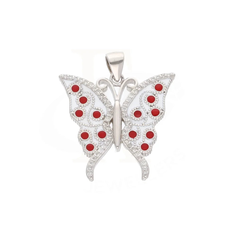 Sterling Silver 925 Luxury Statement Butterfly Pendant - Fkjpndsl8596 Necklaces
