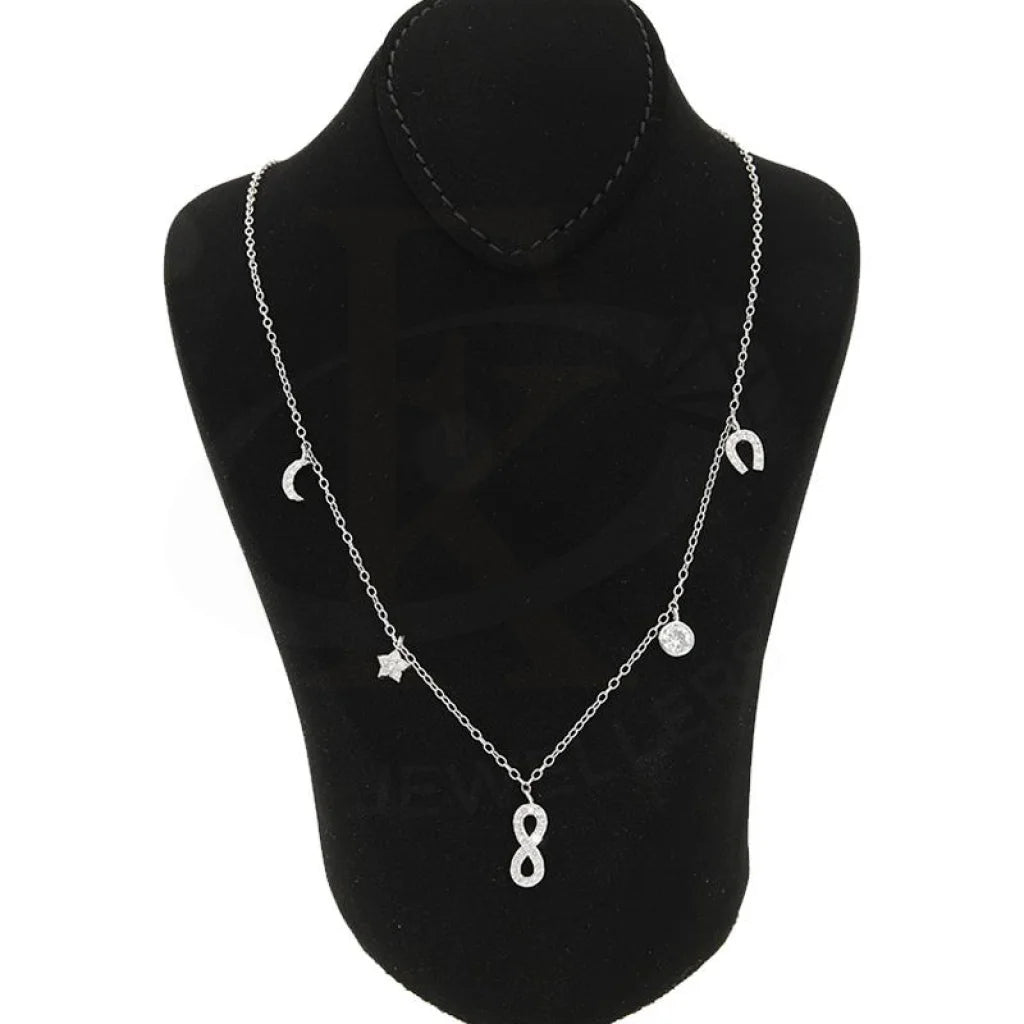 Italian Silver 925 Charm Necklace - Fkjnklsl2679 Necklaces