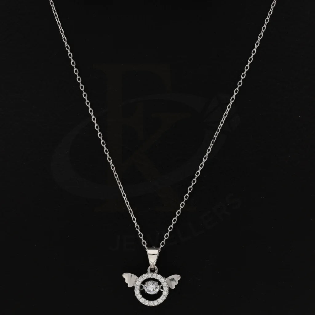 Sterling Silver 925 Dancing Cz Angel Necklace - Fkjnklsl5888 Necklaces