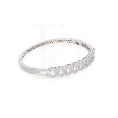 Sterling Silver 925 Diamante Clink Link Cubic Zircon Bangle - Fkjbngsl7931 Bangles