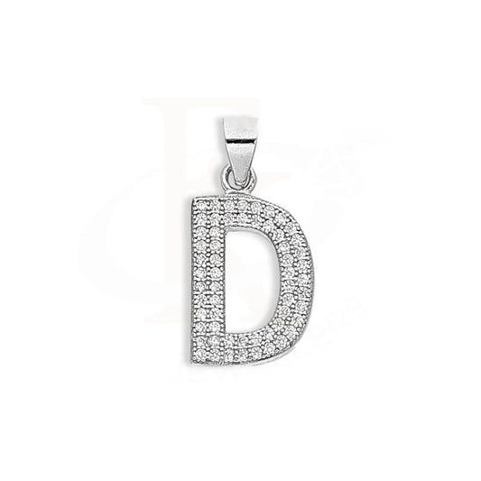 Italian Silver 925 Exquisite Alphabet Pendant - Fkjpndsl2000 Letter D / 1.59 Grams Pendants