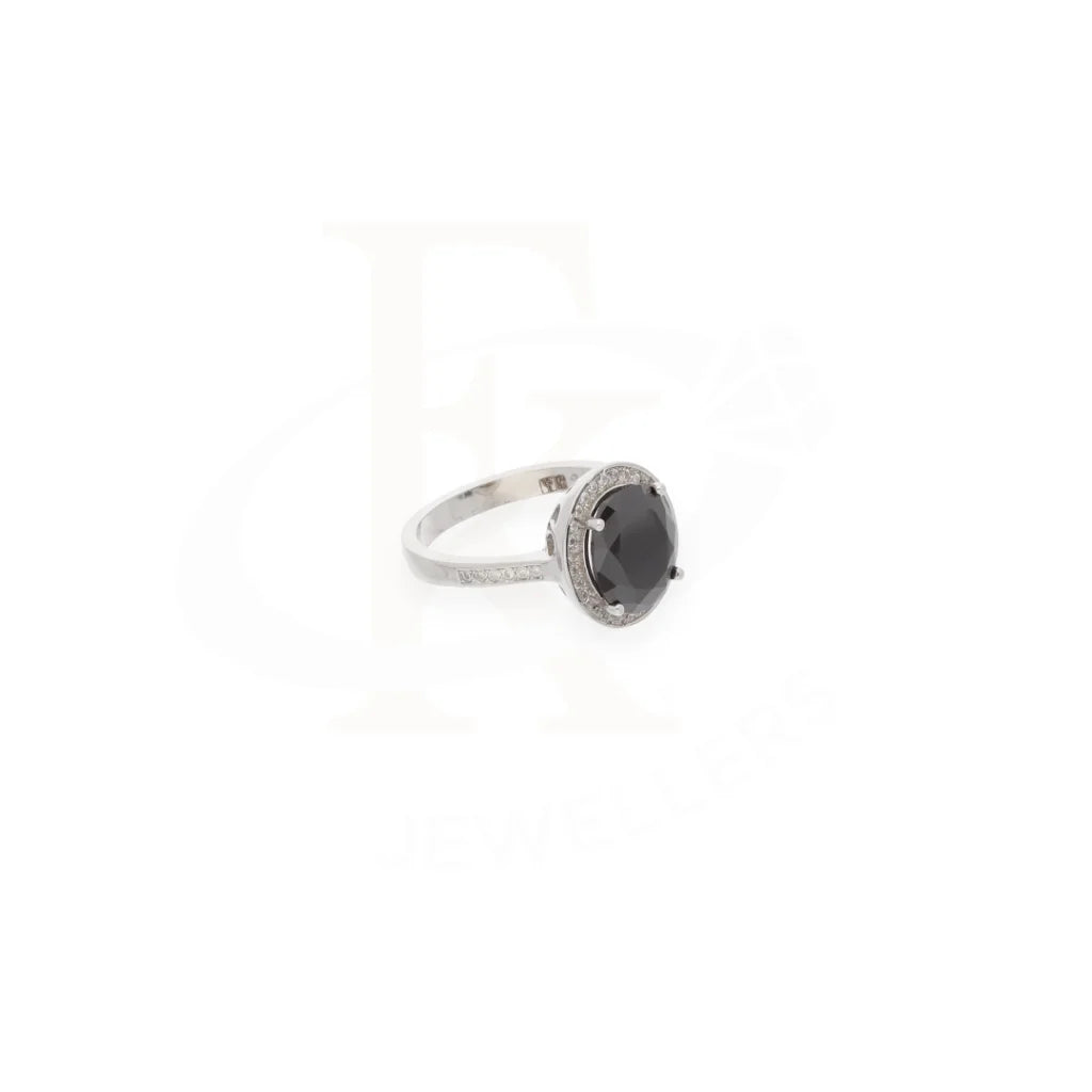 Sterling Silver 925 Faceted Black Topaz Mens Solitaire Ring - Fkjrnsl8287 Rings