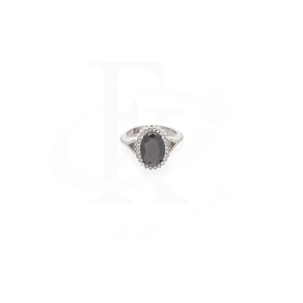 Sterling Silver 925 Faceted Black Topaz Mens Solitaire Ring - Fkjrnsl8288 Rings