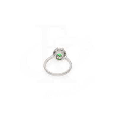 Sterling Silver 925 Faceted Green Topaz Mens Solitaire Ring - Fkjrnsl8276 Rings