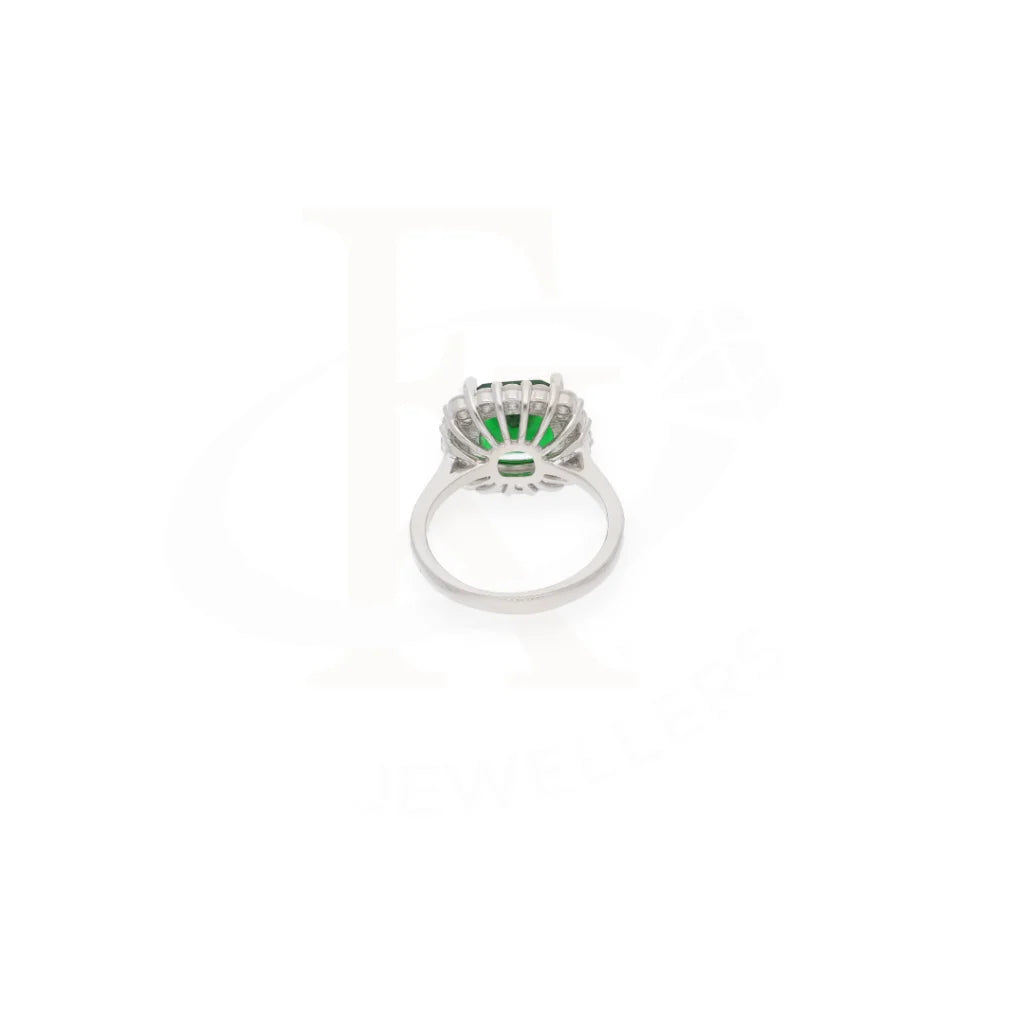 Sterling Silver 925 Faceted Green Topaz Mens Solitaire Ring - Fkjrnsl8278 Rings