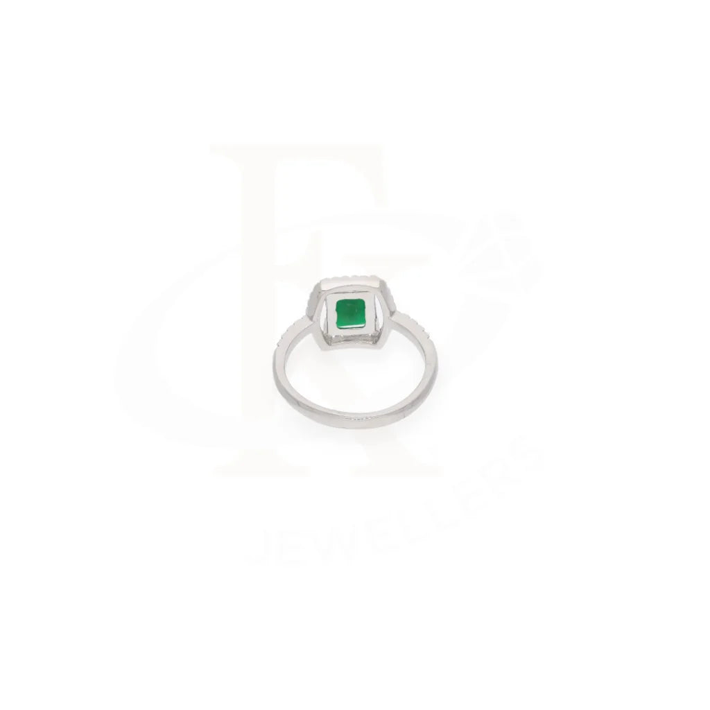 Sterling Silver 925 Faceted Green Topaz Mens Solitaire Ring - Fkjrnsl8279 Rings