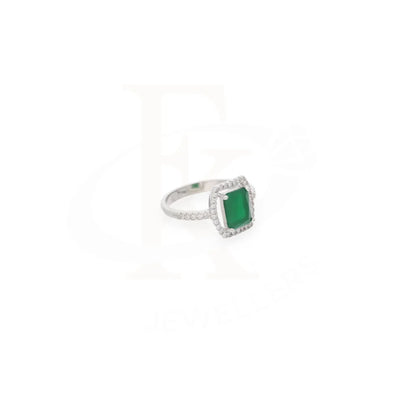 Sterling Silver 925 Faceted Green Topaz Mens Solitaire Ring - Fkjrnsl8279 Rings