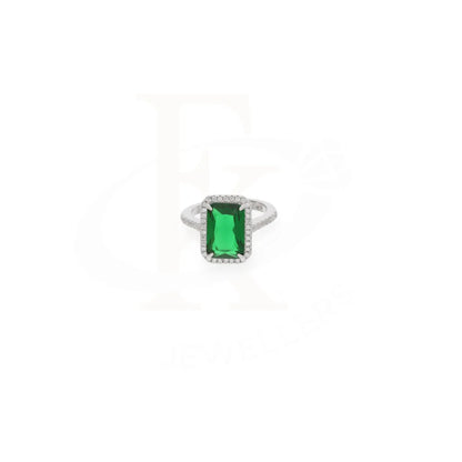 Sterling Silver 925 Faceted Green Topaz Mens Solitaire Ring - Fkjrnsl8280 Rings