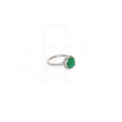 Sterling Silver 925 Faceted Green Topaz Mens Solitaire Ring - Fkjrnsl8281 Rings