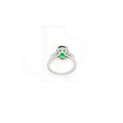 Sterling Silver 925 Faceted Green Topaz Mens Solitaire Ring - Fkjrnsl8283 Rings