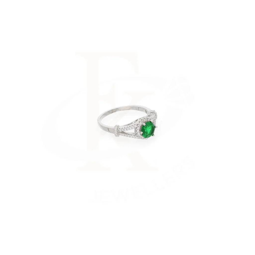 Sterling Silver 925 Faceted Green Topaz Mens Solitaire Ring - Fkjrnsl8285 Rings