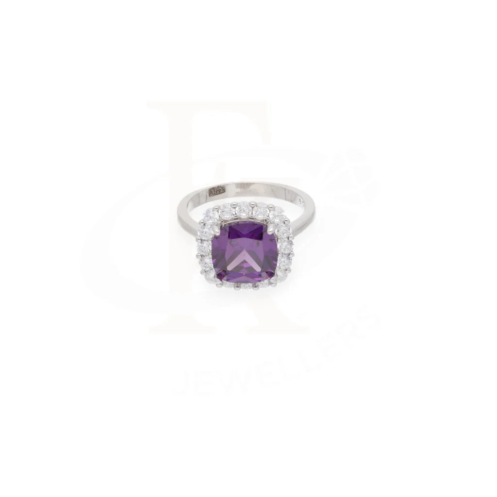 Sterling Silver 925 Faceted Purple Topaz Mens Solitaire Ring - Fkjrnsl8262 Rings