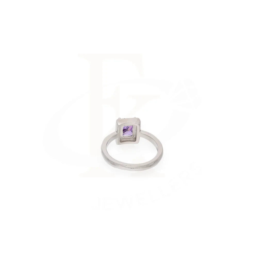 Sterling Silver 925 Faceted Purple Topaz Mens Solitaire Ring - Fkjrnsl8263 Rings