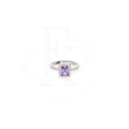 Sterling Silver 925 Faceted Purple Topaz Mens Solitaire Ring - Fkjrnsl8263 Rings