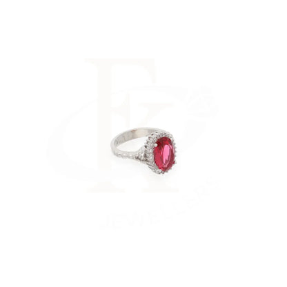 Sterling Silver 925 Faceted Red Topaz Mens Solitaire Ring - Fkjrnsl8266 Rings