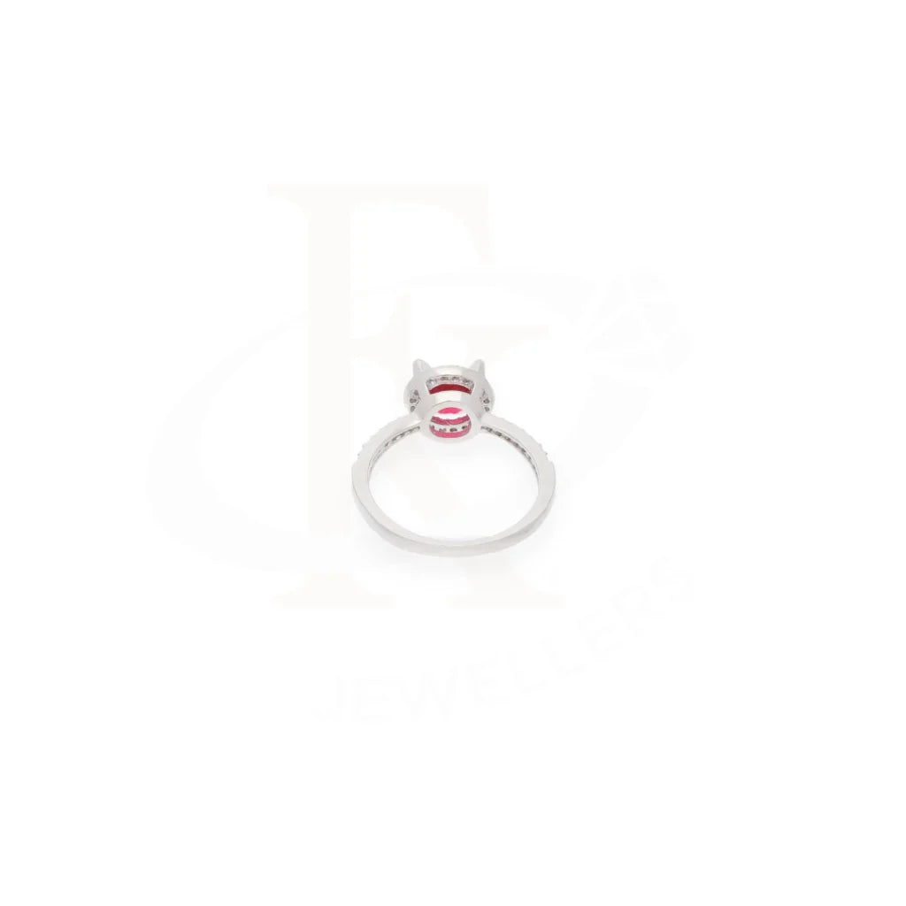 Sterling Silver 925 Faceted Red Topaz Mens Solitaire Ring - Fkjrnsl8269 Rings