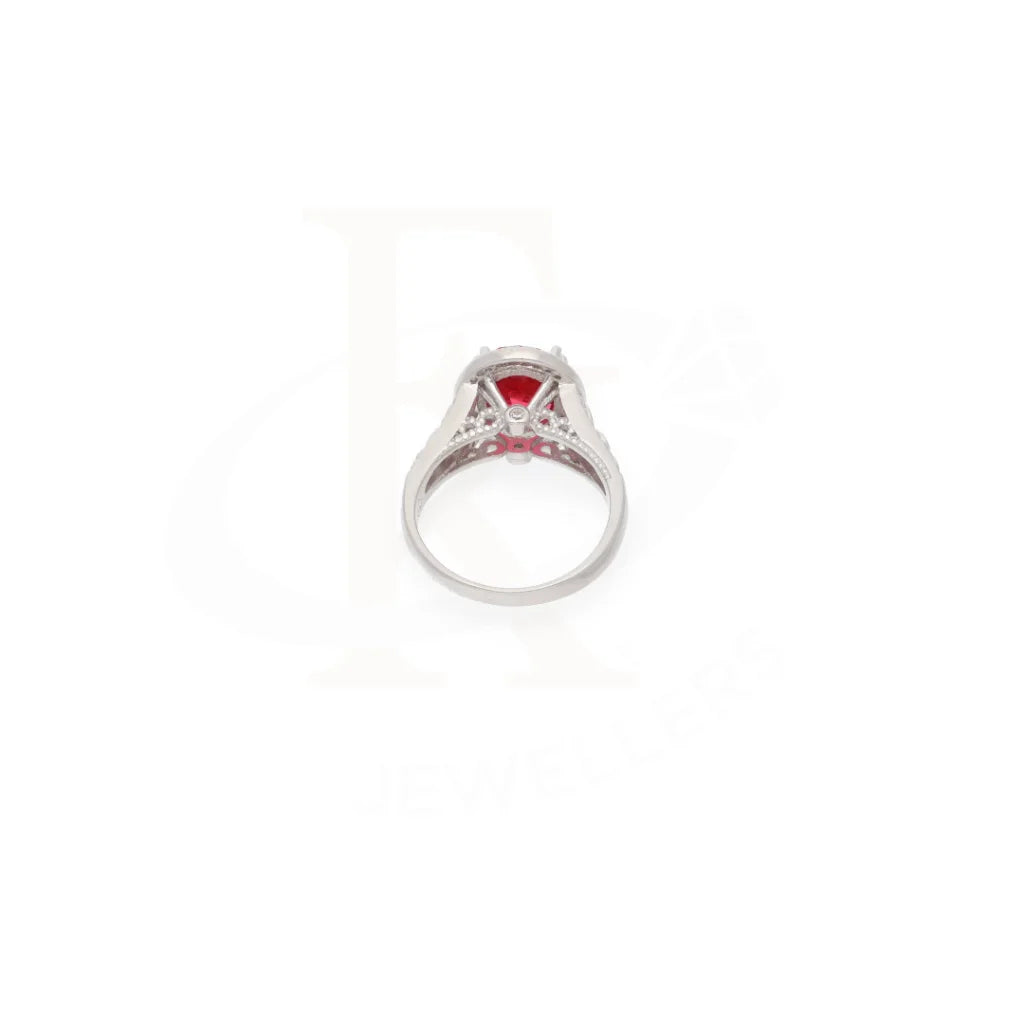 Sterling Silver 925 Faceted Red Topaz Mens Solitaire Ring - Fkjrnsl8271 Rings