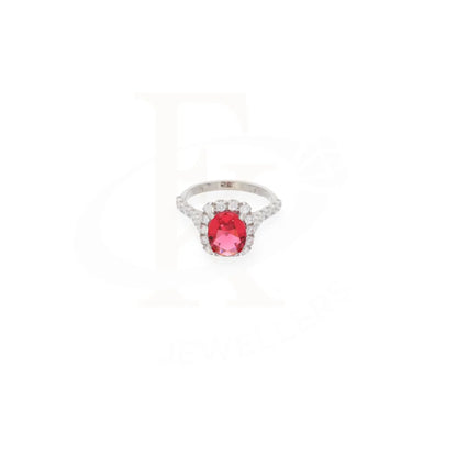 Sterling Silver 925 Faceted Red Topaz Mens Solitaire Ring - Fkjrnsl8271 Rings