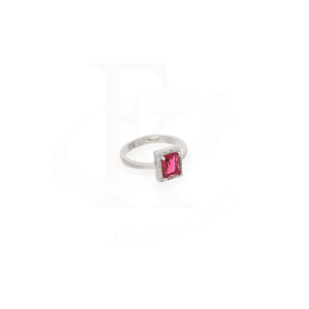 Sterling Silver 925 Faceted Red Topaz Mens Solitaire Ring - Fkjrnsl8273 Rings