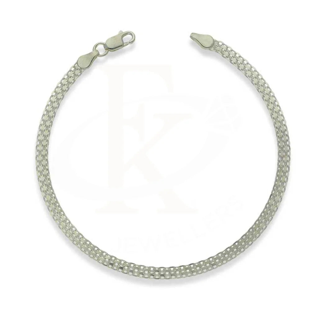 Sterling Silver 925 Flat Chain Bracelet - Fkjbrlsl2960 Bracelets