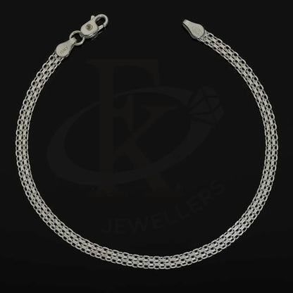 Sterling Silver 925 Flat Chain Bracelet - Fkjbrlsl2960 Bracelets