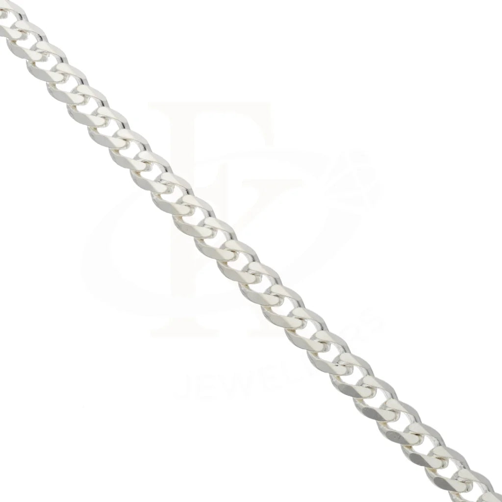 Sterling Silver 925 Flat Curb Link Bracelet - Fkjbrlsl8641 Bracelets